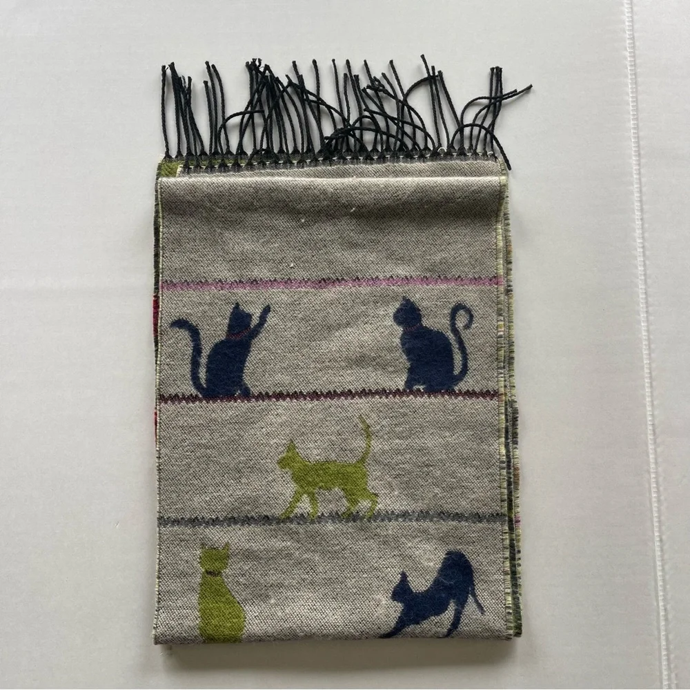 Jimmy Hourihan Fringed Scarf | Cats At Play